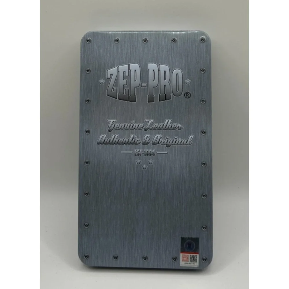 New Zep-Pro University of Florida Gators Leather Roper‎ Wallet with Tin Preppy